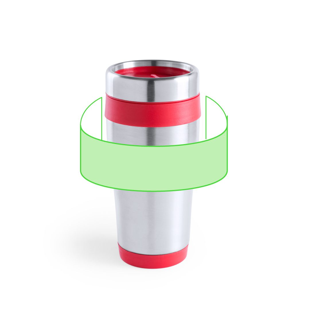 Vaso térmico grande de acero inoxidable 450 ml