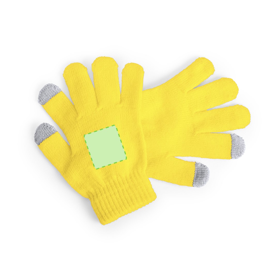 Guante táctil niño para dispositivos pantalla táctil acrílico suave colores