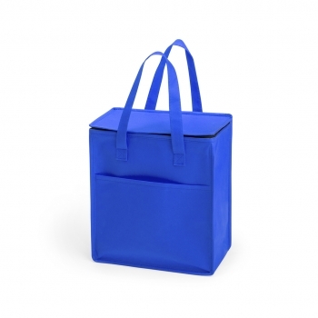 Nevera de non-woven 9,5 L con cremallera, bolsillo exterior y resistencia hasta 5 kg — variada gama de colores