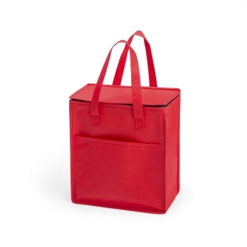 Nevera de non-woven 9,5 L con cremallera, bolsillo exterior y resistencia hasta 5 kg — variada gama de colores