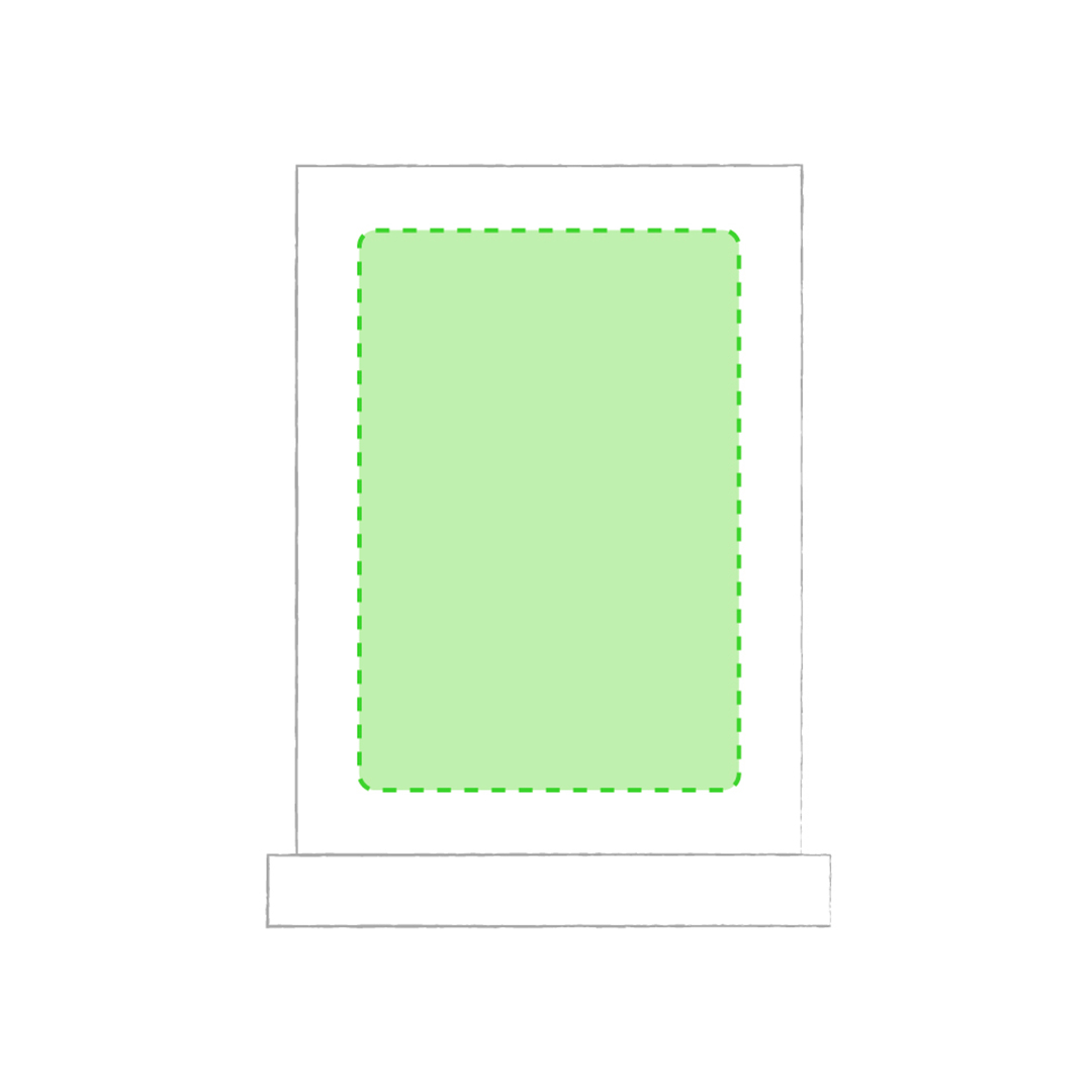 Placa de cristal en estuche compacto