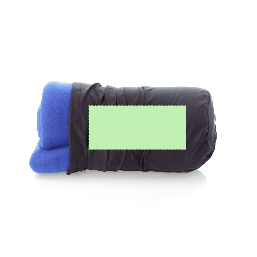 Manta de polar fleece de 180 g/m² con funda de cierre de cordón en poliéster — lista para regalar