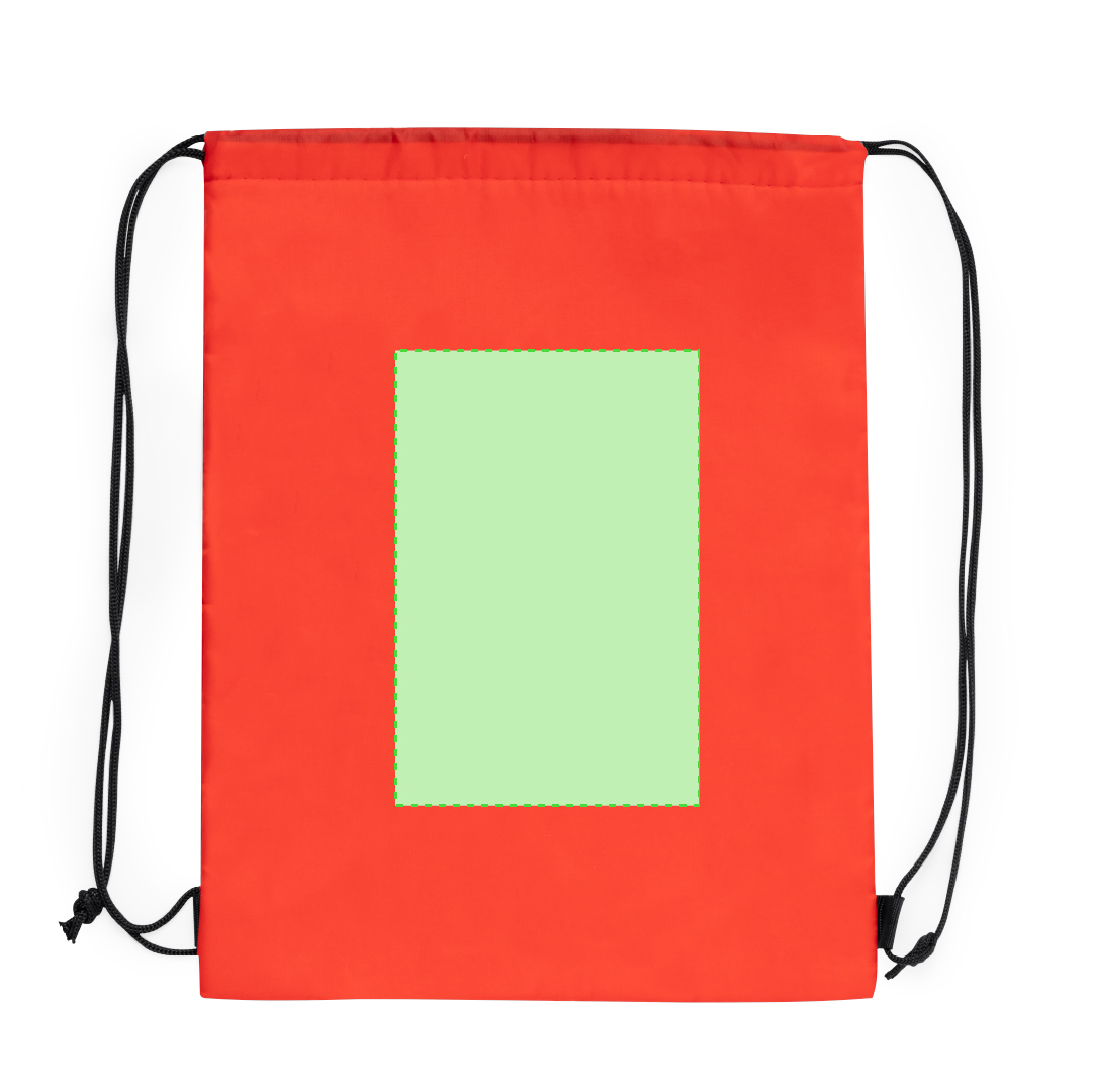 Mochila nevera de cuerdas infantil de poliéster 210D con interior isotérmico de aluminio