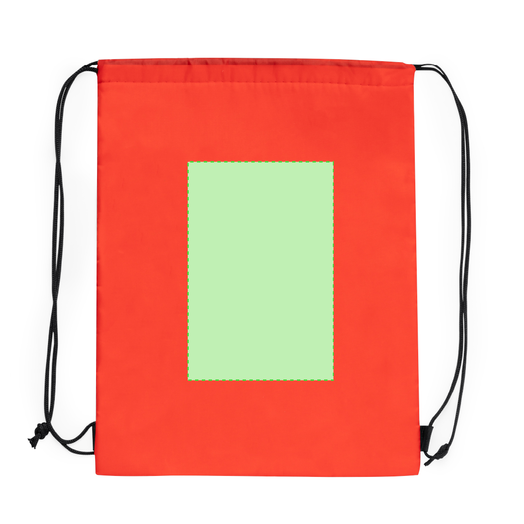 Mochila nevera de cuerdas infantil de poliéster 210D con interior isotérmico de aluminio