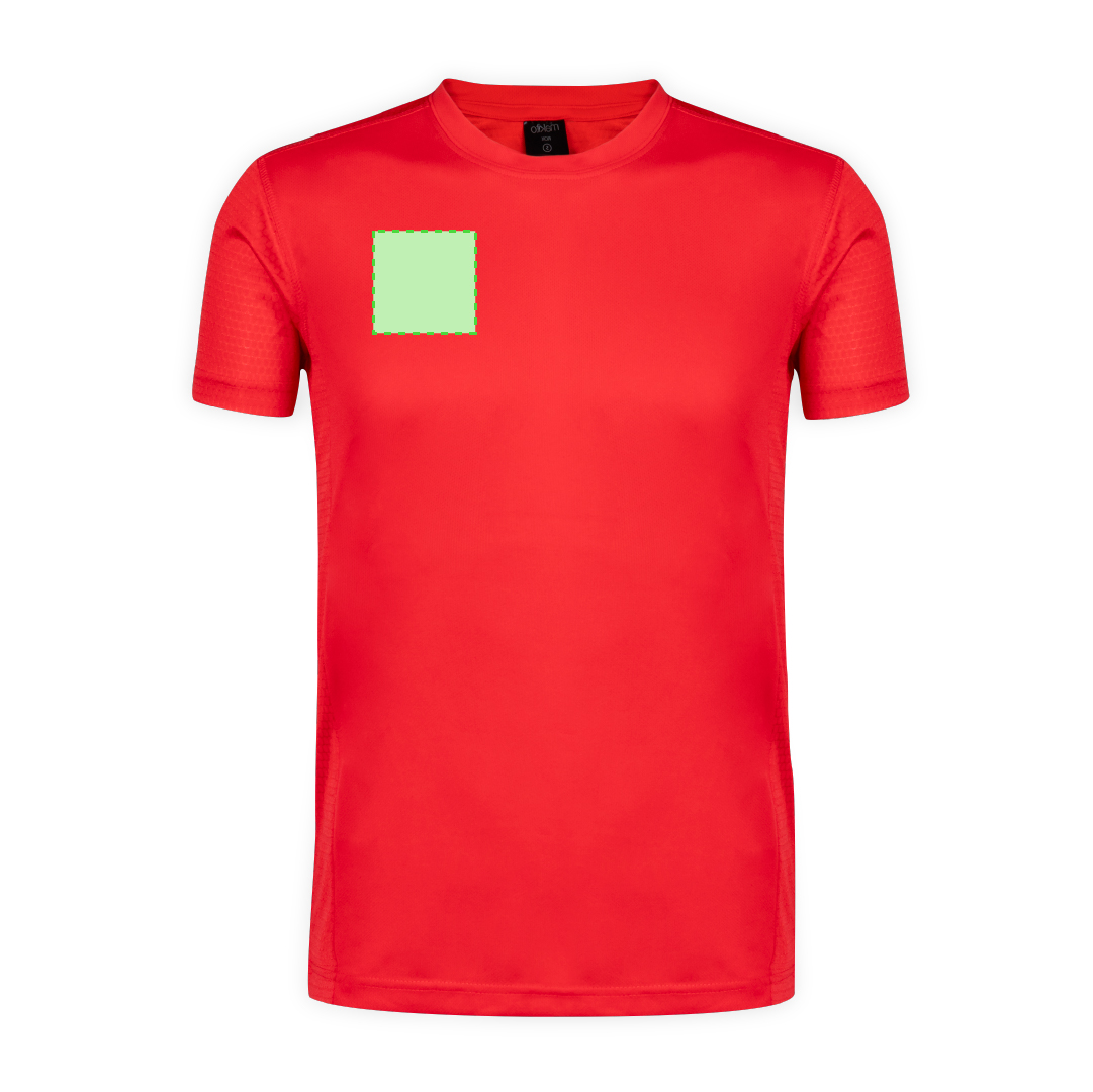 Camiseta técnica Tecnic Rox adulto — poliéster transpirable 135 g/m² con diseño de panal de alta resistencia, colores vivos, tallas S-XXL