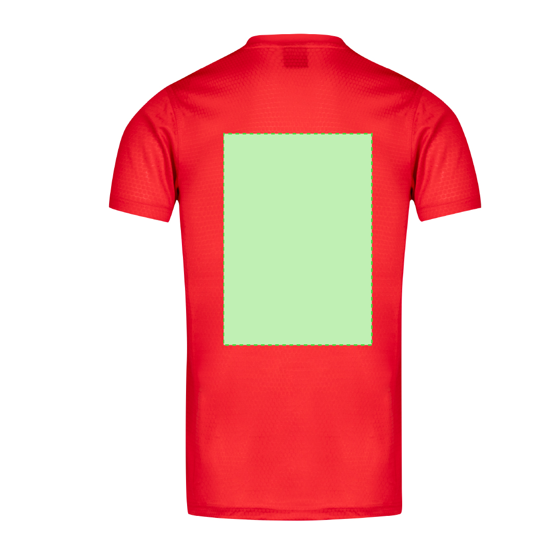 Camiseta técnica Tecnic Rox adulto — poliéster transpirable 135 g/m² con diseño de panal de alta resistencia, colores vivos, tallas S-XXL