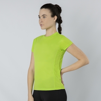 Camiseta técnica Tecnic Rox mujer — poliéster transpirable 135 g/m² con diseño de panal, colores vivos, tallas S-XL