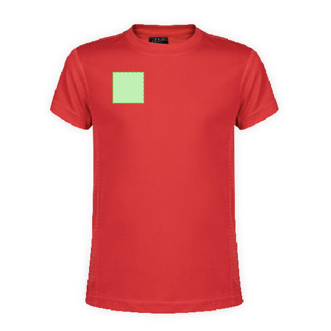 Camiseta técnica Tecnic Rox niño — poliéster transpirable 135 g/m² con diseño de panal, colores vivos, tallas infantiles