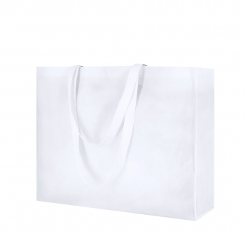 Bolsa de material mixto extra ancha 52×40 cm asas largas
