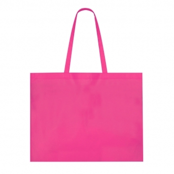 Bolsa de material mixto extra ancha 52×40 cm asas largas