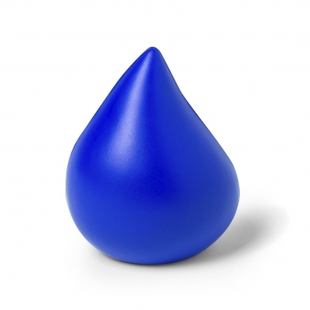 Antiestrés de PU diseño gota de agua en colores vivos