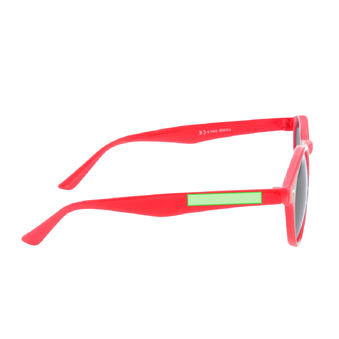 Gafas de sol unisex UV400 de diseño circular clásico con montura en variados colores y lentes en negro