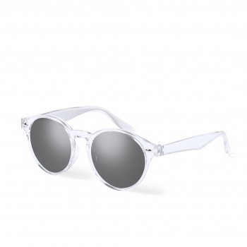 Gafas de sol unisex UV400 de diseño circular clásico con montura en variados colores y lentes en negro