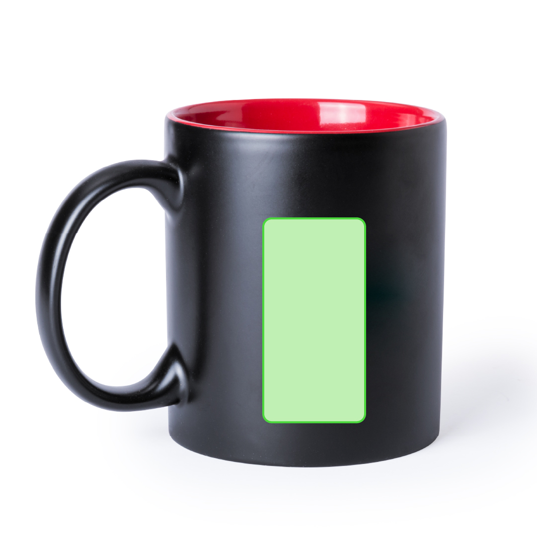 Taza clásica de cerámica esmaltada 350 ml