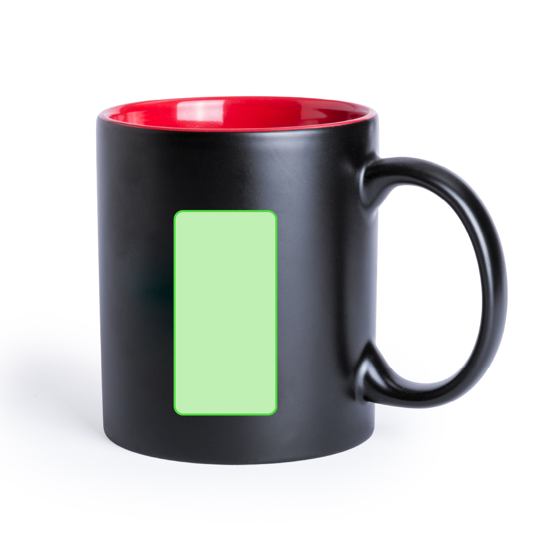 Taza clásica de cerámica esmaltada 350 ml