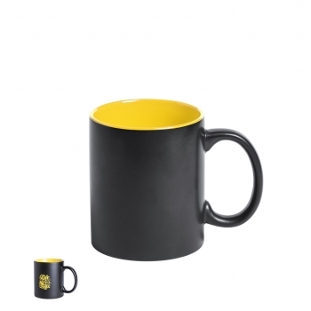 Taza clásica de cerámica esmaltada 350 ml