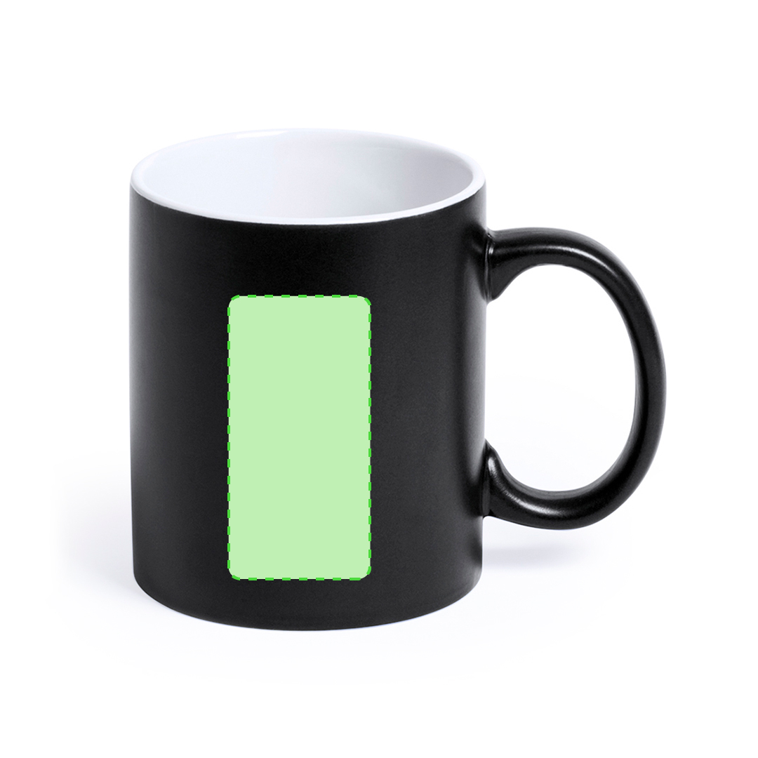 Taza de cerámica con superficie de pizarra 350 ml