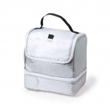 Nevera todoterreno de poliéster 210D con 2 compartimentos, bolsillo de redecilla y velcro