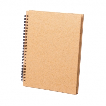Libreta corporativa de cartón reciclado resistente con 80 hojas