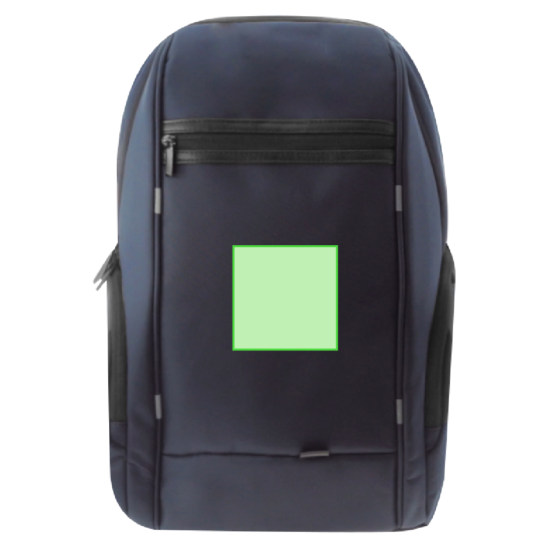 Mochila de negocios resistente al agua con USB, cable micro USB 1m y portátil 15