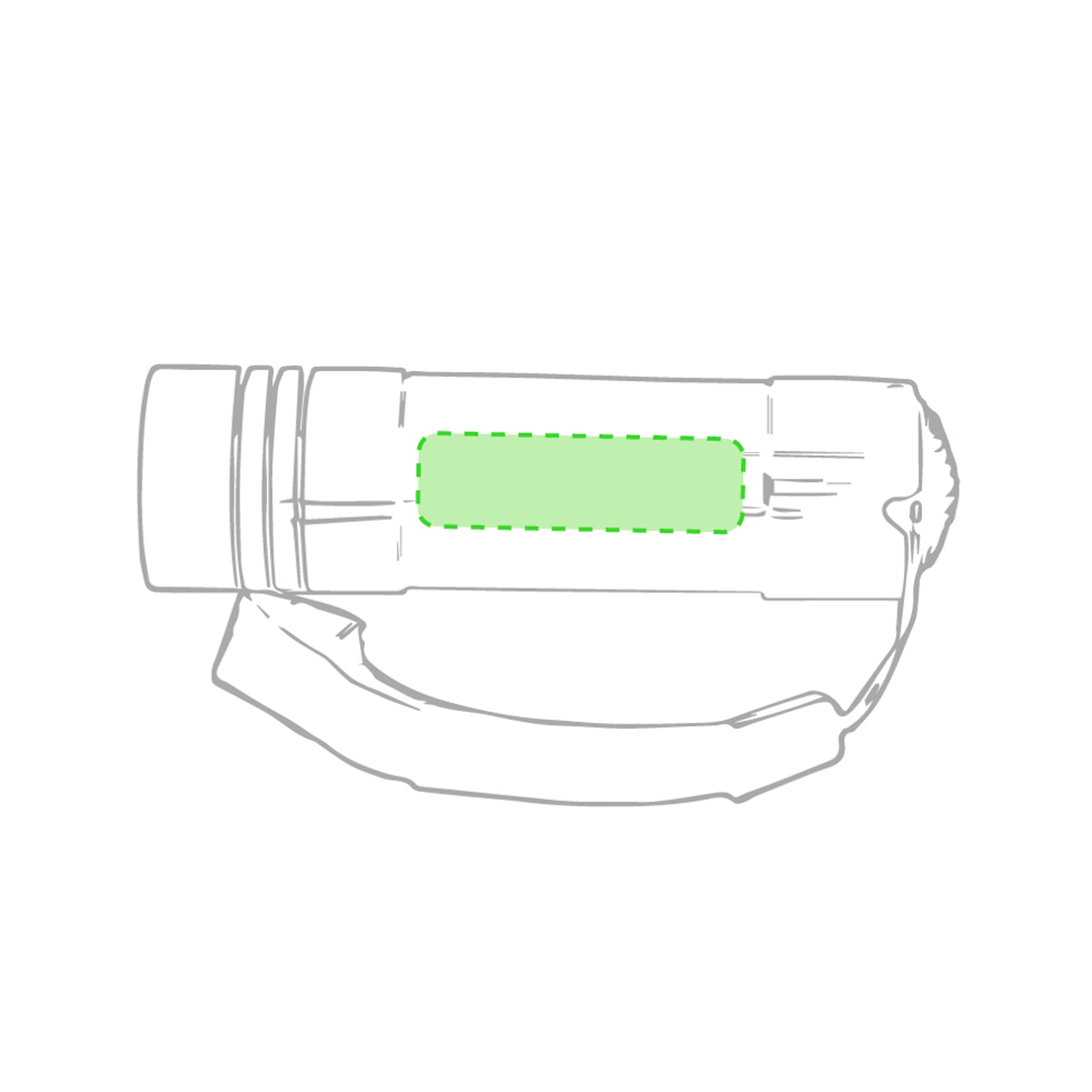 Linterna de aluminio de 9 LEDs de alto poder para 3 pilas AAA 8,4 cm
