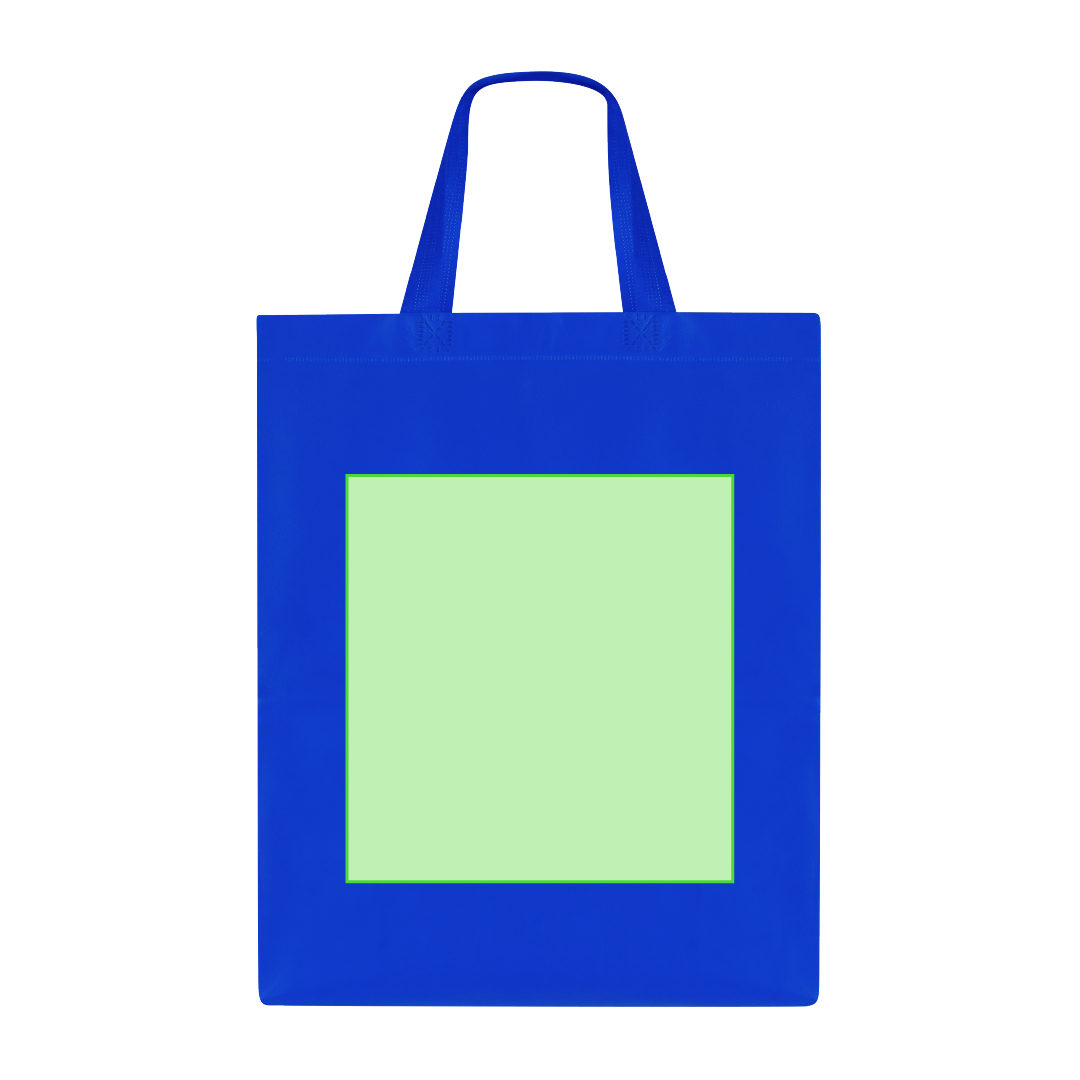 Bolsa de material mixto asas cortas pequeño formato 30×34 cm