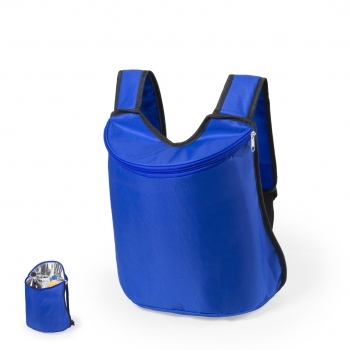 Mochila nevera de poliéster 600D todoterreno con interior de aluminio y asas acolchadas ajustables