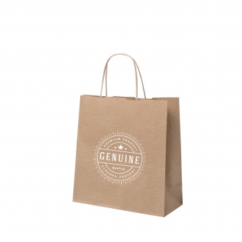 Bolsa de material mixto reforzada 22×23 cm asas cortas