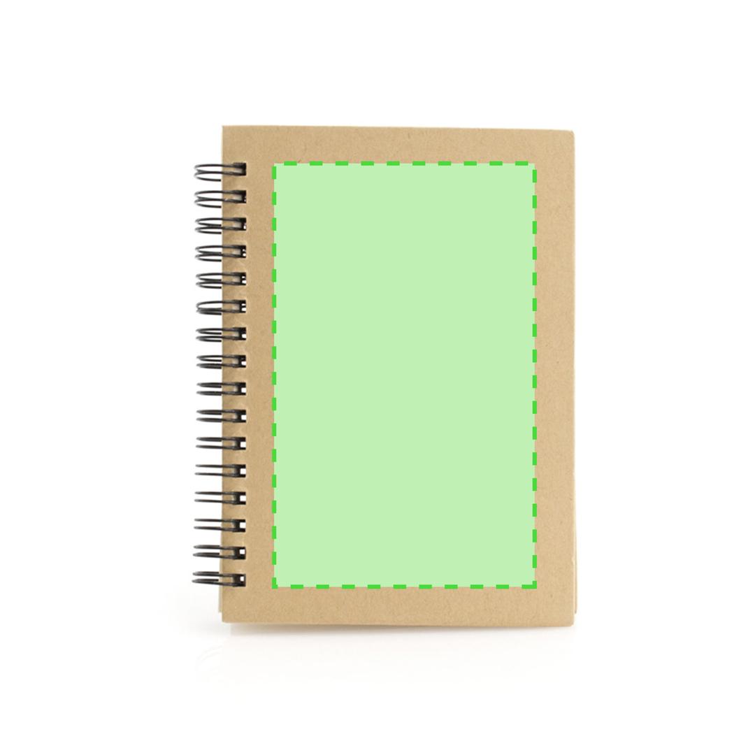 Libreta clásica de cartón reciclado rígido con 80 hojas