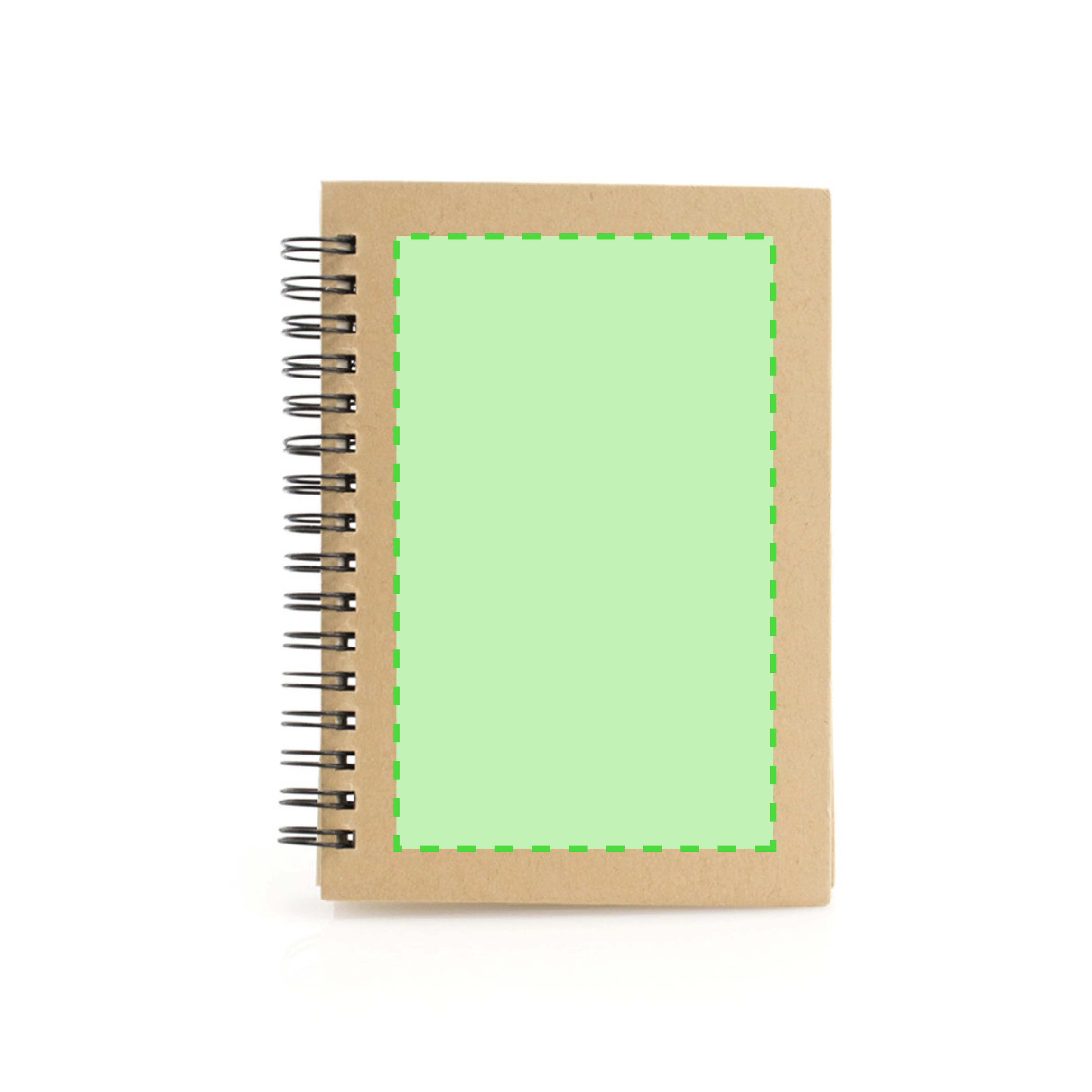 Libreta clásica de cartón reciclado rígido con 80 hojas