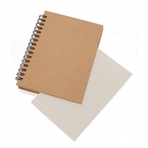 Cuaderno de anillas con cubiertas de cartón reciclado