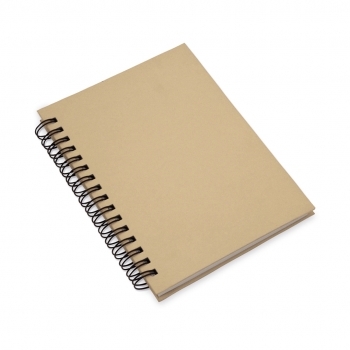 Libreta clásica de cartón reciclado rígido con 80 hojas