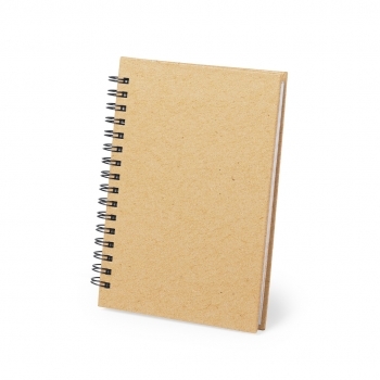 Libreta clásica de cartón reciclado rígido con 80 hojas