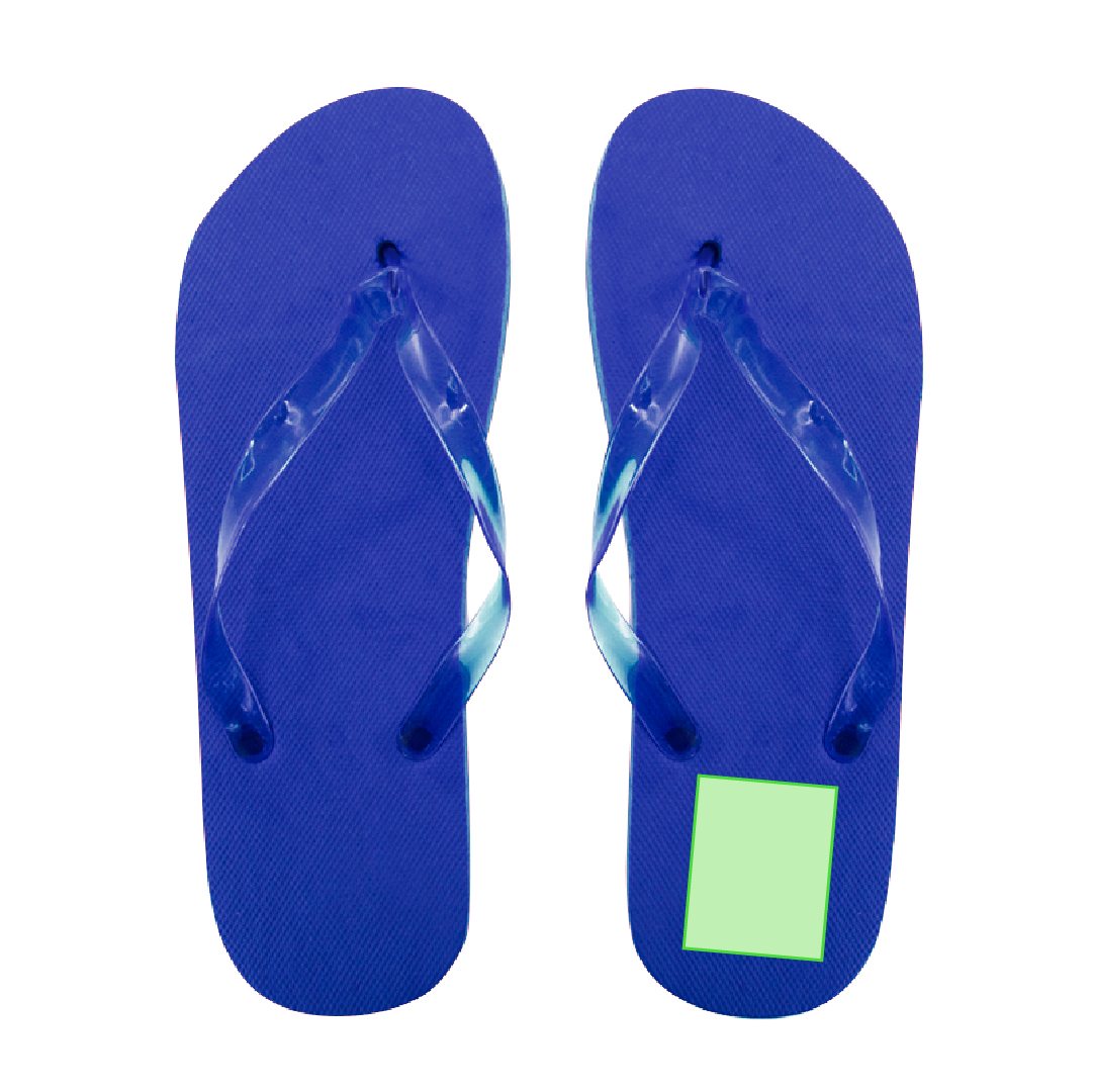 Par de chanclas EVA y PVC con tiras ergonómicas a juego en variados colores vivos