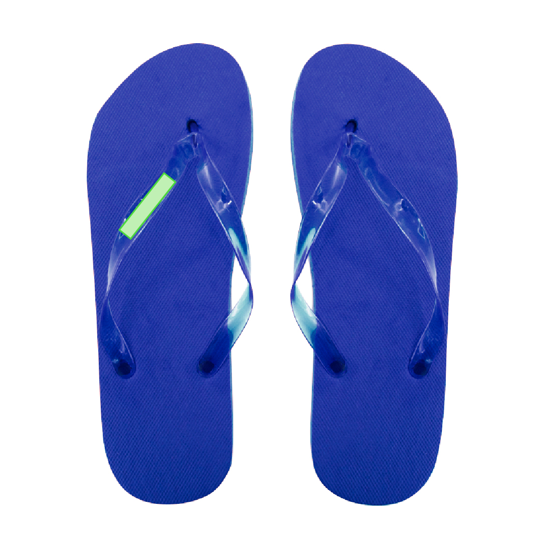 Par de chanclas EVA y PVC con tiras ergonómicas a juego en variados colores vivos