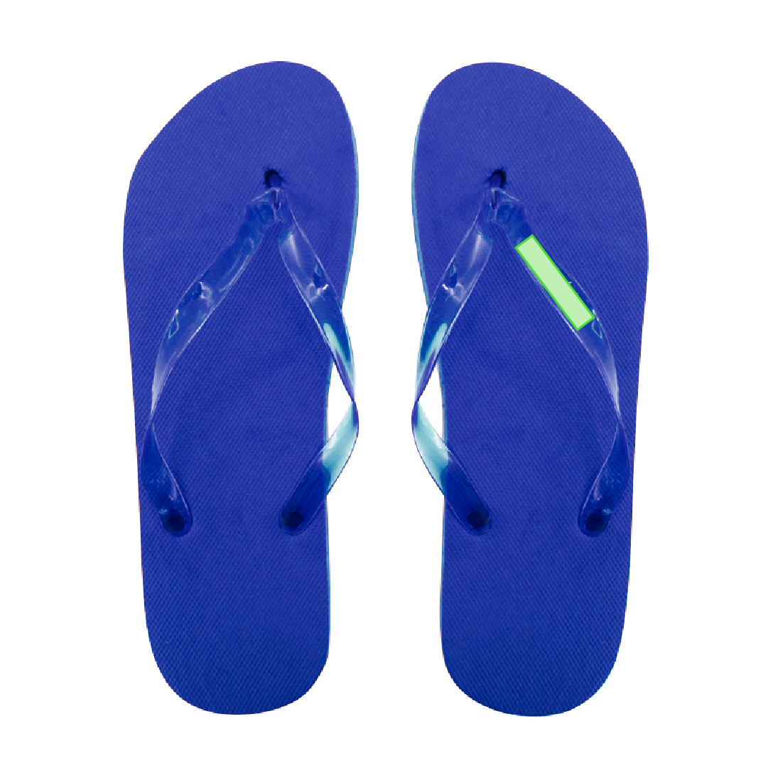 Par de chanclas EVA y PVC con tiras ergonómicas a juego en variados colores vivos