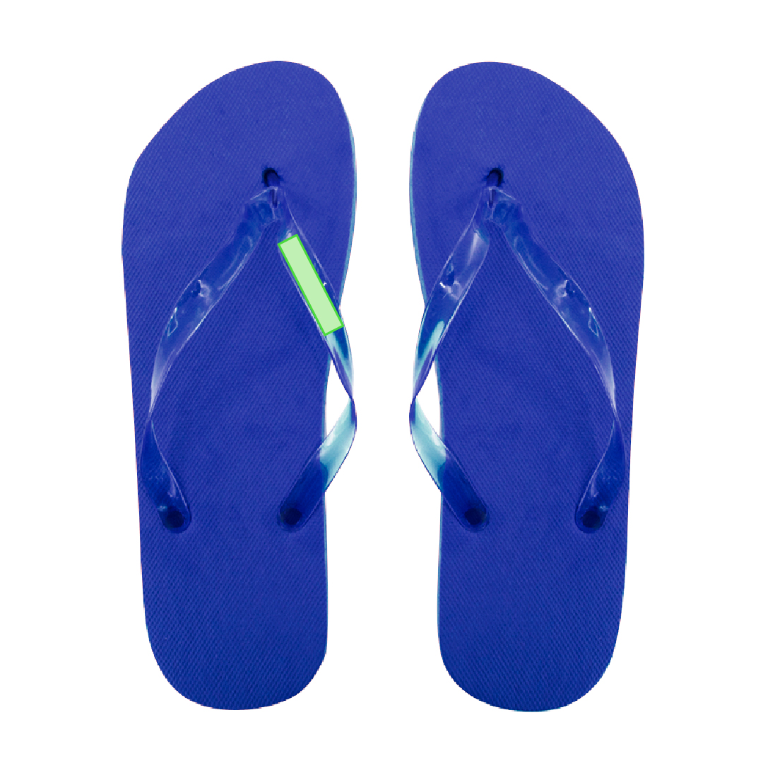 Par de chanclas EVA y PVC con tiras ergonómicas a juego en variados colores vivos