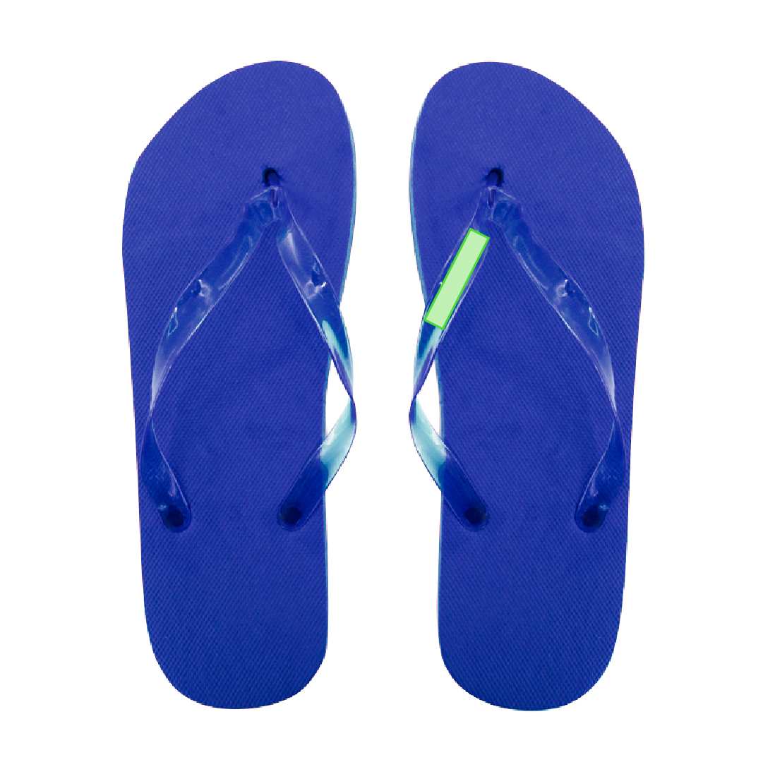 Par de chanclas EVA y PVC con tiras ergonómicas a juego en variados colores vivos
