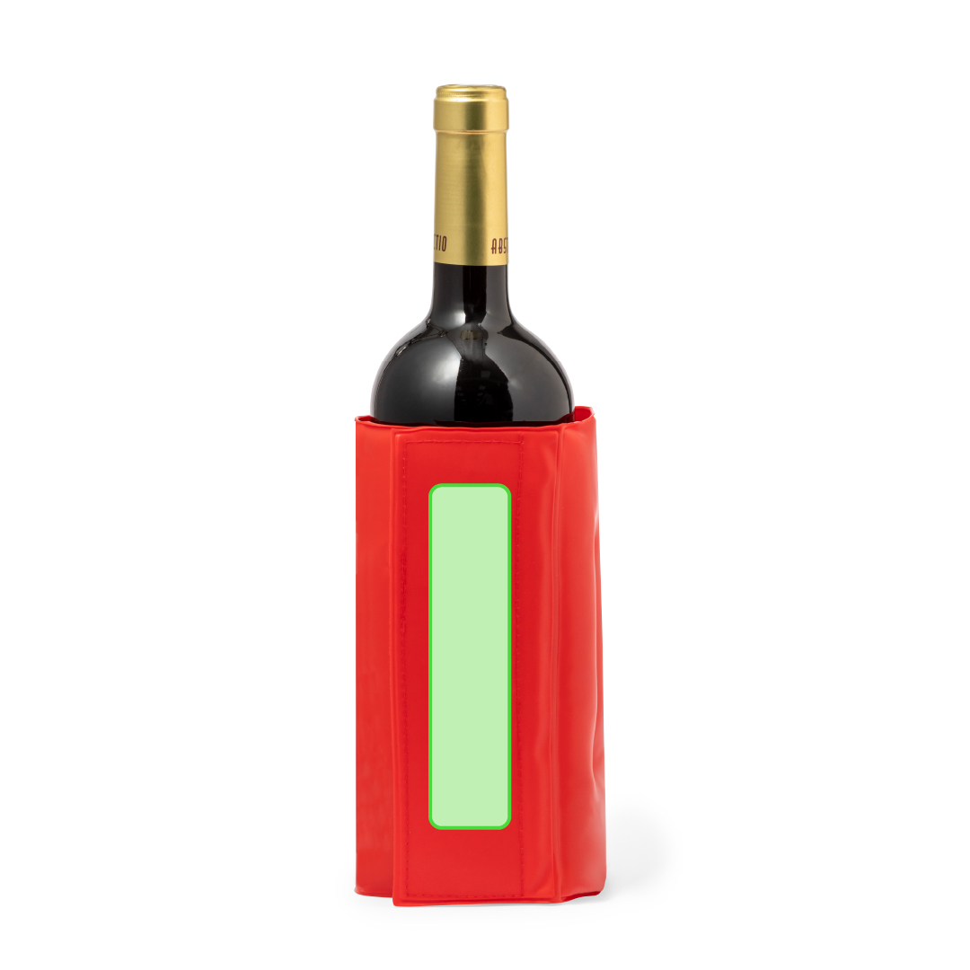 Enfriador de botellas de PVC con líquido refrigerante y cierre de velcro
