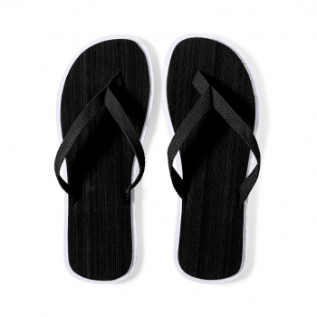 Par de chanclas EVA bicolor con suela gruesa y tira de nylon en variados colores vivos — tallas 36-38 y 42-44