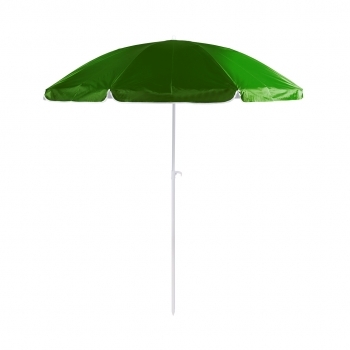 Sombrilla de playa reclinable de 200 cm en 8 paneles de nylon con protección UV — funda de transporte incluida