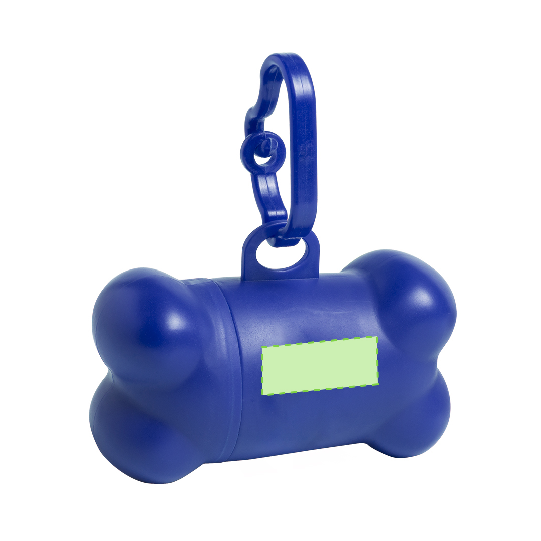 Dispensador bolsas higiénicas mascotas 15 bolsas incluidas clip mosquetón