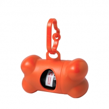 Dispensador bolsas higiénicas mascotas 15 bolsas incluidas clip mosquetón