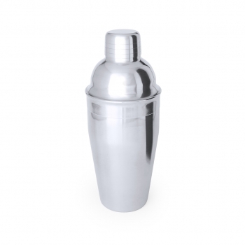 Coctelera de acero inoxidable 550 ml semimate con cierre de seguridad y tapón dosificador