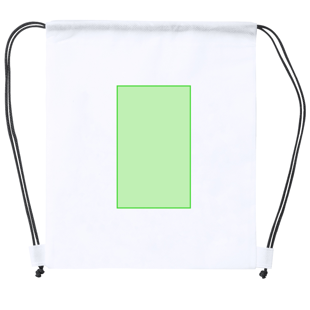 Mochila de non-woven blanca para colorear con 5 ceras incluidas