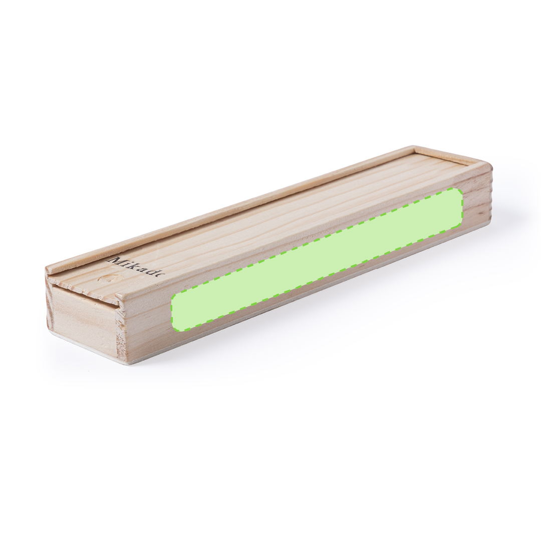 Juego de mikado clásico de 41 palitos de madera en caja con tapa deslizante