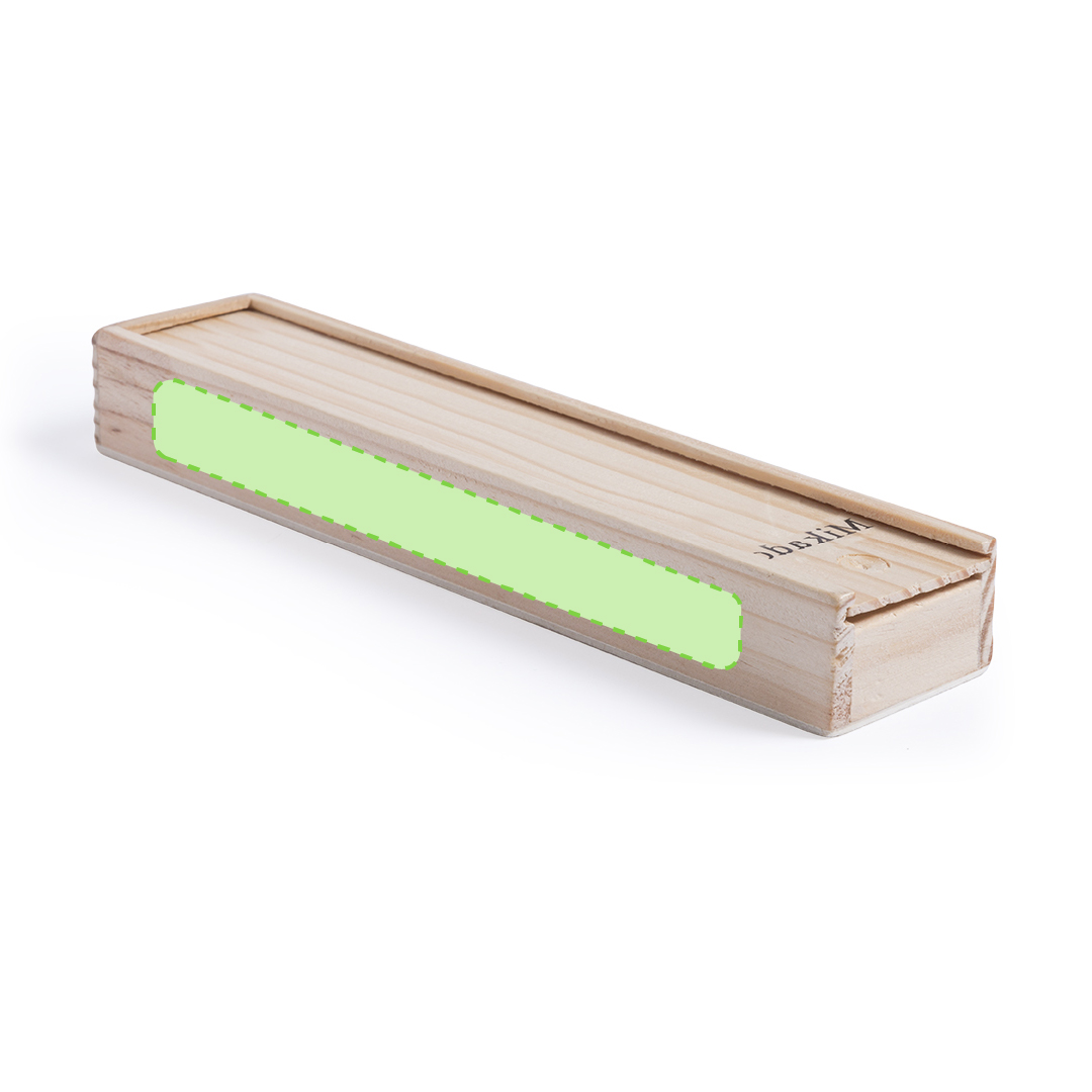 Juego de mikado clásico de 41 palitos de madera en caja con tapa deslizante