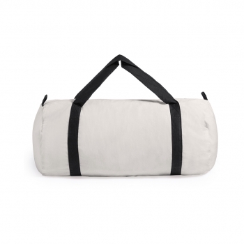 Bolso de algodón 100% 130 g/m² con asas alrededor reforzadas en colores vivos y cierre de cremallera