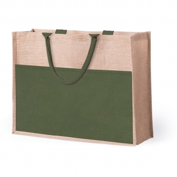 Bolsa de algodón asas cortas 44×34 cm formato apaisado