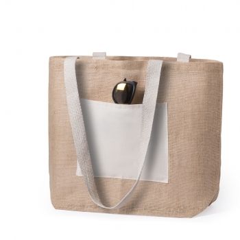 Bolsa de algodón asas largas 48×35 cm formato panorámico